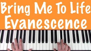 How to play BRING ME TO LIFE  Evanescence Piano Tutorial Lesson [upl. by Ytima]