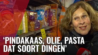 Omgekeerde supermarkt geopend om boodschappen te doneren [upl. by Schroth]