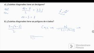 Diagonales de un polígono con combinatoria Paula F [upl. by Stavros846]