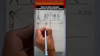 🎨🖌️ How to Draw People in Different Perspective Views [upl. by Llechtim]