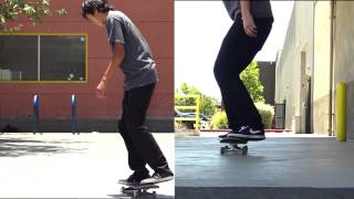 THE DIFFERENCE BETWEEN INWARD HEELFLIPS AND PRESSURE FLIPS [upl. by Marbut411]