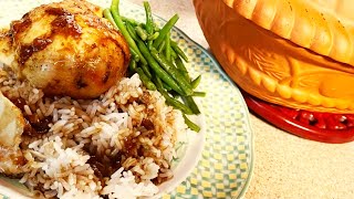 EASY ORANGE GINGER ROMERTOPF CLAY POT OVEN ROASTED WHOLE CHICKEN  Chef and More  Made From Scratch [upl. by Vinnie522]