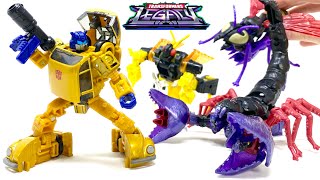 Transformers LEGACY Creatures Collide 4Pack GOLDBUG RANSACK SKYWASP amp SCORPONOK Review [upl. by Cheffetz]