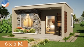 Small House Design with Floor Plan  6 x 6 M [upl. by Tani97]