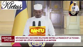 Discours Memorable  Mahamat Idriss Deby le président du Tchad explique la rupture avec la France [upl. by Amalburga]