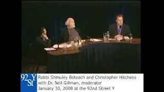 Christopher Hitchens and Rabbi Shmuley Boteach Debate on God [upl. by Isus]