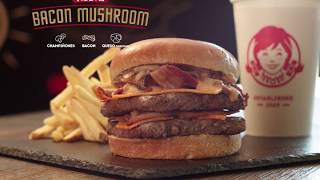 Bacon Mushroom Melt de Wendys [upl. by Htebezile]