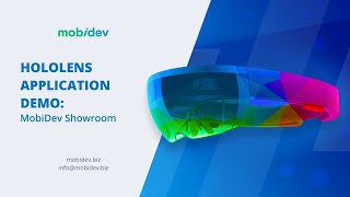 HoloLens Application Demo MobiDev Showroom [upl. by Novled988]