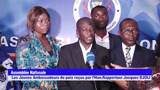 LES JEUNES AMBASSADEURS DE PAIX REÇUS PAR LE RAPPORTEUR DE LASSEMBLÉE NATIONALE JACQUES DJOLI [upl. by Nylcaj159]