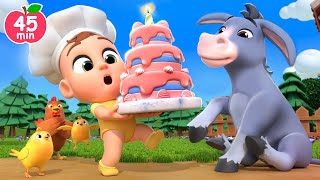 Veggie Cake for Animals 🫏🐮 Pat a Cake Song  Lalafun Nursery Rhymes amp Kids Songs [upl. by Oijile]