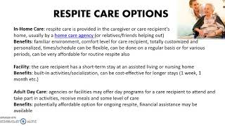 Respite Care 101 [upl. by Macintosh]