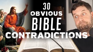 30 Obvious Bible Contradictions [upl. by Anyad653]