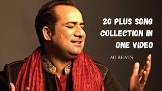 Rahat Fateh Ali Khan Remix  20 Plus Songs Collection in one Video  MJ Beats [upl. by Dorotea]