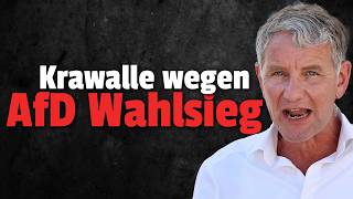 💥AUSSCHREITUNGEN nach AfD WAHLSIEG [upl. by Oitaroh]