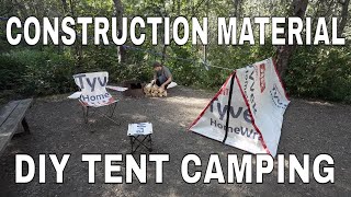 Construction Material DIY Tent Camping [upl. by Lancey]