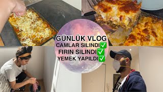 BU LAZANYAYI DENEMEYEN KALMASIN  CAMLARIMI SILDIM🧼  FIRIN TEMIZLIGI 🧽  GÜNLÜK VLOG 31 [upl. by Desma982]