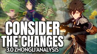 CONSIDER these changes the state of Zhongli in 30  Genshin Impact [upl. by Elokyn609]