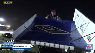 Empire Super Sprints  Weedsport Speedway AMain Highlights  7724 [upl. by Goodard352]