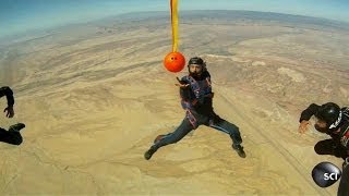 Skydiving with a Bowling Ball  Outrageous Acts of Science [upl. by Sashenka]