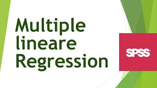 Multiple lineare Regression in SPSS rechnen und interpretieren [upl. by Nylhtac]