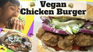 Crispy and Tender  No Chicken Fried Chicken Burger  Vegan Fast Food [upl. by Daven980]