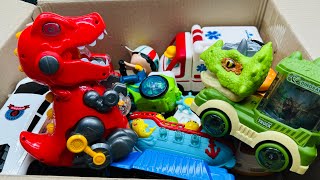 Dinosaur Car Crash  Attack on Cycle Boy  Dino Cars  Dancing Cycle  Car Collection [upl. by Araminta420]