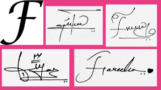 ✍️ F signature  how to make f signature  f signature style  f simple signatures signature [upl. by Bergstrom]