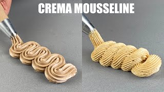 Crema Mousseline para rellenos y decoraciones  Mousseline Cream for fillings and decorations [upl. by Lecram]