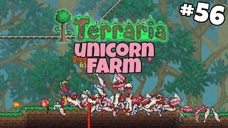 Unicorn Statue Farm amp Mining Chlorophyte  Terraria Gameplay  Part 56 [upl. by Jeralee]