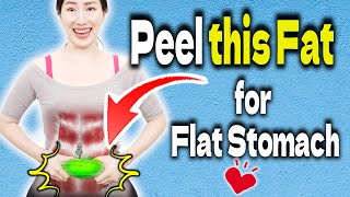 Peeling Here Removes More Fat than Ab Workout👋 Crucial Massage for Long Staying Stomach Fat [upl. by Etteraj]