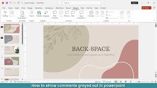 How to show comments greyed out in PowerPoint [upl. by Ennasil]