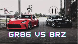 2022 BRZ VS GR86 MANUAL VS AUTO [upl. by Traver]