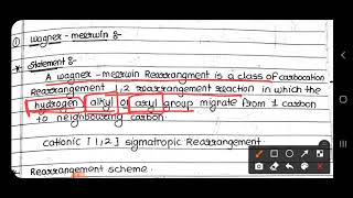 WagnerMeerweinRearrangement important for MHSET [upl. by Ahsiner]