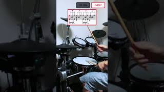 Drum Beat 4  Basic Shuffle Beat with Ghost Notes [upl. by Dorcia]