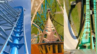 Every Roller Coaster at Six Flags Over Texas Front Seat POVs [upl. by Eciralc]