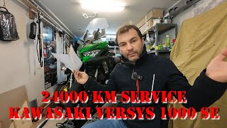 24000 km service  Kawasaki Versys 1000 SE [upl. by Astiram549]