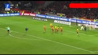 RC LENS 13 OM Coup franc de hojberg [upl. by Eillil]