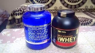 Optimum Nutrition Gold Standard 100 Whey vs Scitec Nutrition 100 Whey [upl. by Liba]