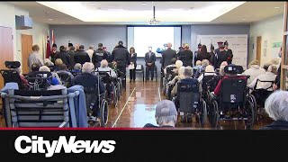 Annual Remembrance Day celebrations held at Runnymede Health Centre [upl. by Zimmer732]