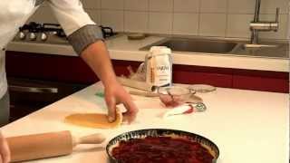 CROSTATA CON MARMELLATA DI CILIEGIE  Video Ricetta  Grigio Chef [upl. by Anyg]