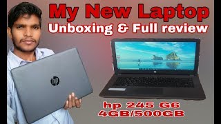 HP 245 G6 4GB500GB Laptop Unboxing amp Full review My New Laptop [upl. by Lyontine]