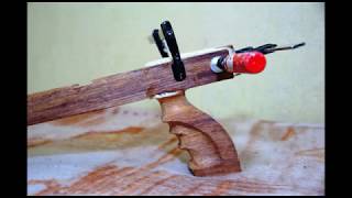 My first Wooden Speargun Homemade  Part 1 [upl. by Jaynes]