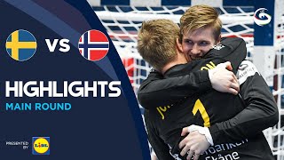 Sweden vs Norway  Highlights  Mens EHF EURO 2022 [upl. by Eachelle]