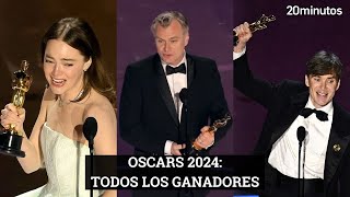 OSCARS 2024 estos son todos los ganadores [upl. by Akahc102]