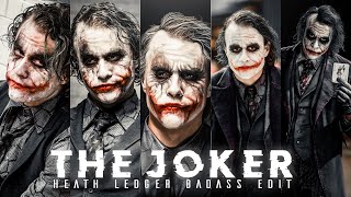 UNHOLY X JOKER EDIT 🔥 Heath Ledger Joker  Joker Attitude Status  Joker Status  The Dark Knight [upl. by Keram954]