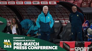 Tom Sermanni  PreMatch Press Conference  CommBank Matildas v Germany [upl. by Ycnan476]