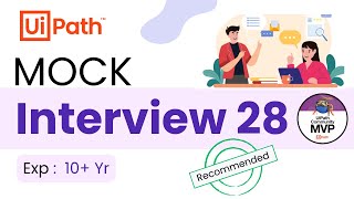 🔴 28 UiPath Interview for Experienced Developer 10 Year  Mock Interview Questions amp Answers [upl. by Leahciam]