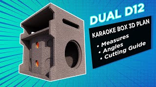 Dual D12 Karaoke Box Design with Amplifier Cabinet All in One Box Design Full Plan [upl. by Jeromy533]