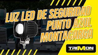 LUZ LED DE SEGURIDAD PUNTO AZUL MONTACARGA [upl. by Genni]