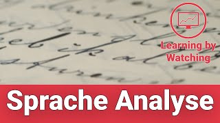 Sprache analysieren  Deutsch [upl. by Stochmal787]